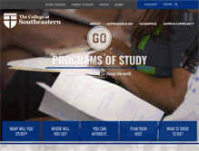 Tablet Screenshot of collegeatsoutheastern.com